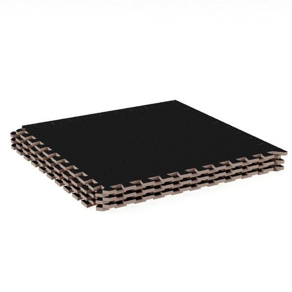 Stalwart Stalwart 75-ST6095 Foam Mat Floor Tiles; Black - 6 Piece 75-ST6095